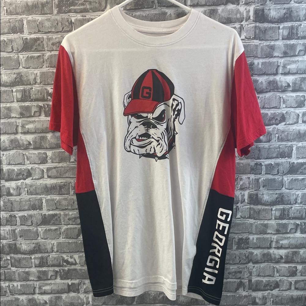 Georgia Bulldogs
Russell Athletic Red and White Georgia Tee